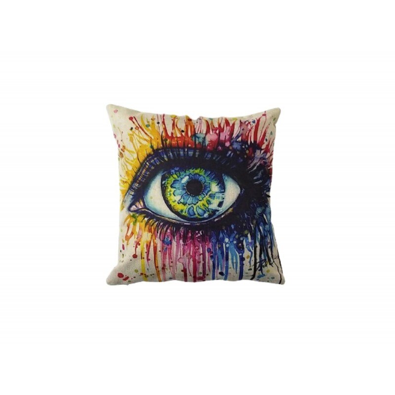 Perna decorativa artistica 43 x 43 cm, Nichita Impex, ochi
