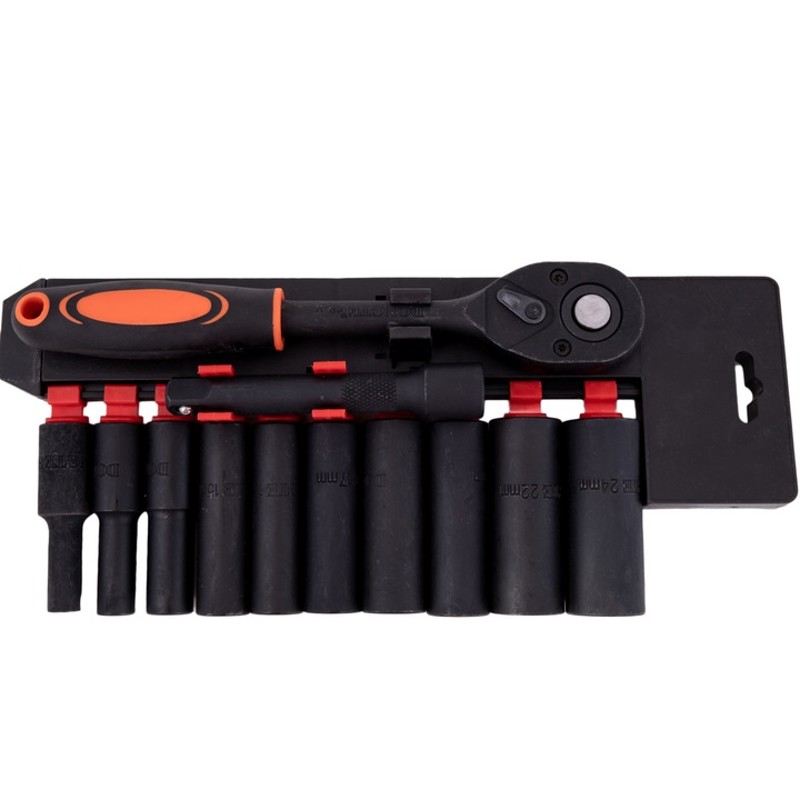 Set chei tubulare, 12 piese, 1/2"