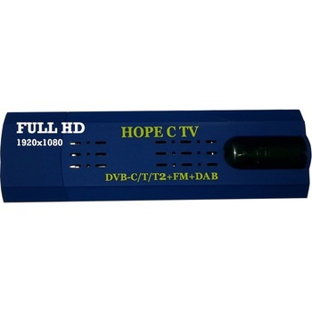 Tuner TV HOPE R C TV, Full HD, USB2.0, receiver DVB-C/T/T2 + FM, stereo, telecomanda, antena Tuner TV HOPE R C TV, Full HD, USB2.0, receiver DVB-C/T/T2 + FM, stereo, telecomanda, antena