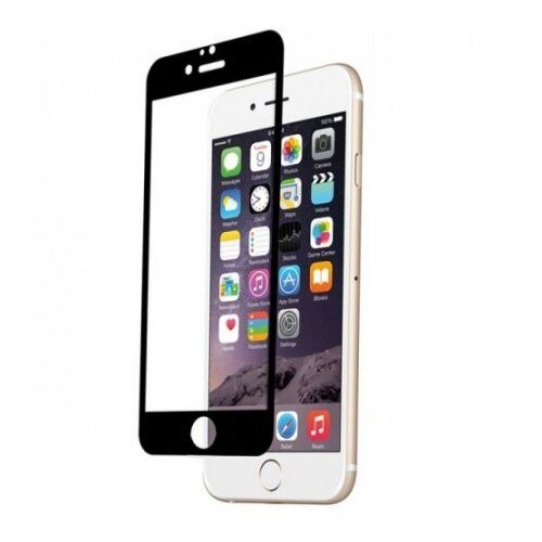 Folie sticla contur EuroCELL pentru iPhone 6/6S, Negru