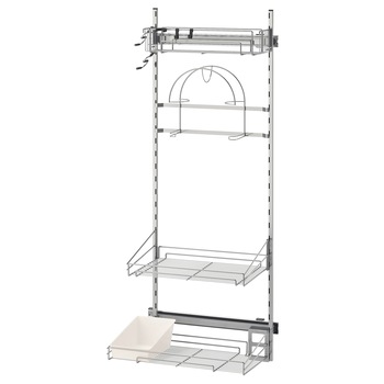Sistem de organizare culisanta pentru aspirator, mop si articole de curatenie 140 cm Sistem de organizare culisanta pentru aspirator, mop si articole de curatenie 140 cm