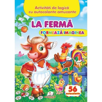 La ferma: Formeaza imaginea. 56 autocolante La ferma: Formeaza imaginea. 56 autocolante