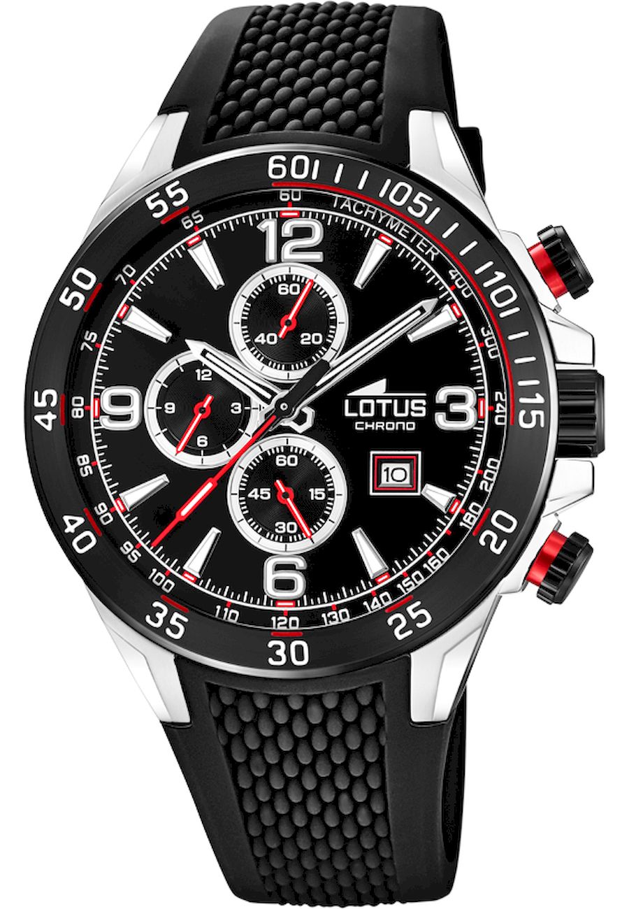 Ceas analogic, Lotus, 18673/3, Cronograf, Negru