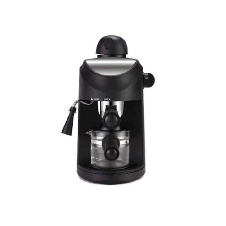 Espressor Cafea, Putere 800W, 4 Cesti, Design Ergonomic, Indicator Luminos, Usor de Folosit, Negru