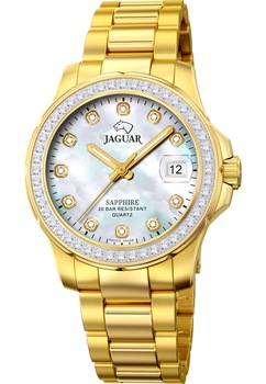 Ceas dama, Jaguar, J895/1, Analogic, Carcasa din otel inoxidabil, 25 mm, 20 ATM, Auriu Ceas dama, Jaguar, J895/1, Analogic, Carcasa din otel inoxidabil, 25 mm, 20 ATM, Auriu