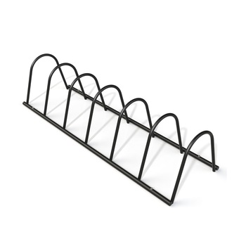 Suport stradal bicicleta cu 7 sloturi - model 1254-7, Negru, 164x60x50 cm Suport stradal bicicleta cu 7 sloturi - model 1254-7, Negru, 164x60x50 cm