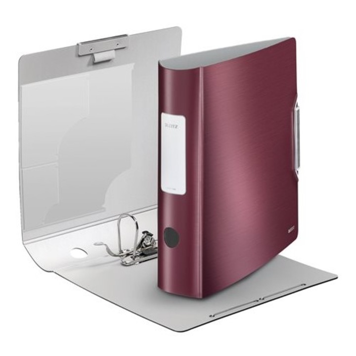 Leitz "180 Active Style", 82 mm, A4, PP, gránátvörös iratrendező