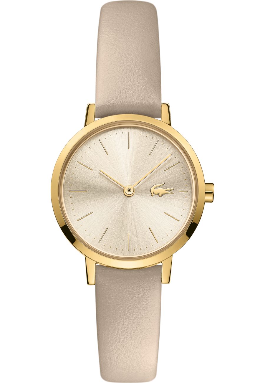 Ceas analogic de dama, Lacoste 2001119, 28 mm, Crem/Auriu