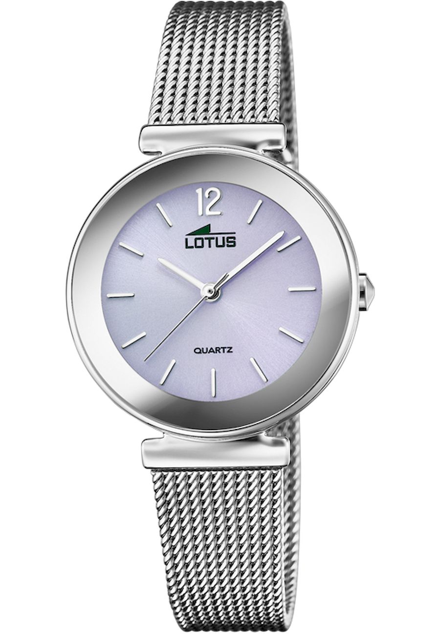 Ceas de dama Lotus 18434/D, Analog, Otel inoxidabil, 5 ATM, Argintiu