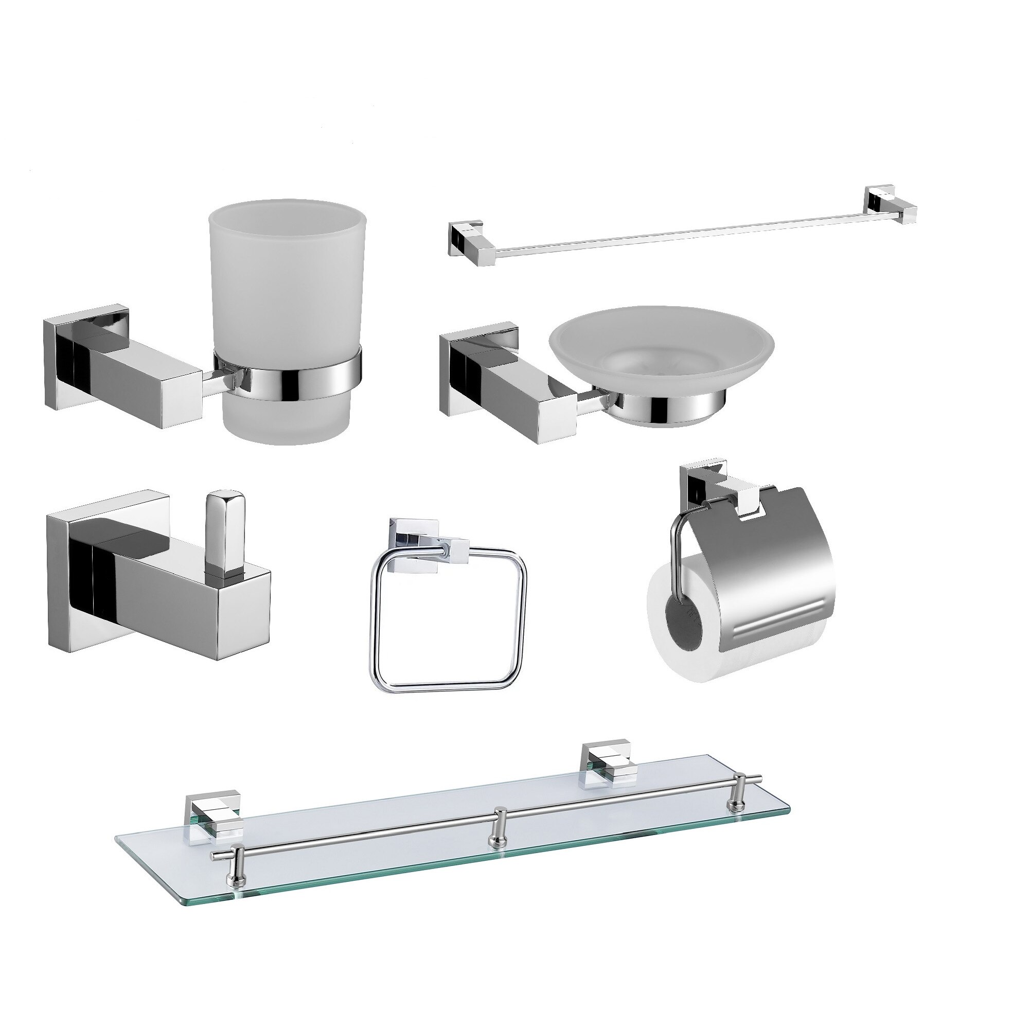 Set 7 accesorii Baie,Smack,Smk2868