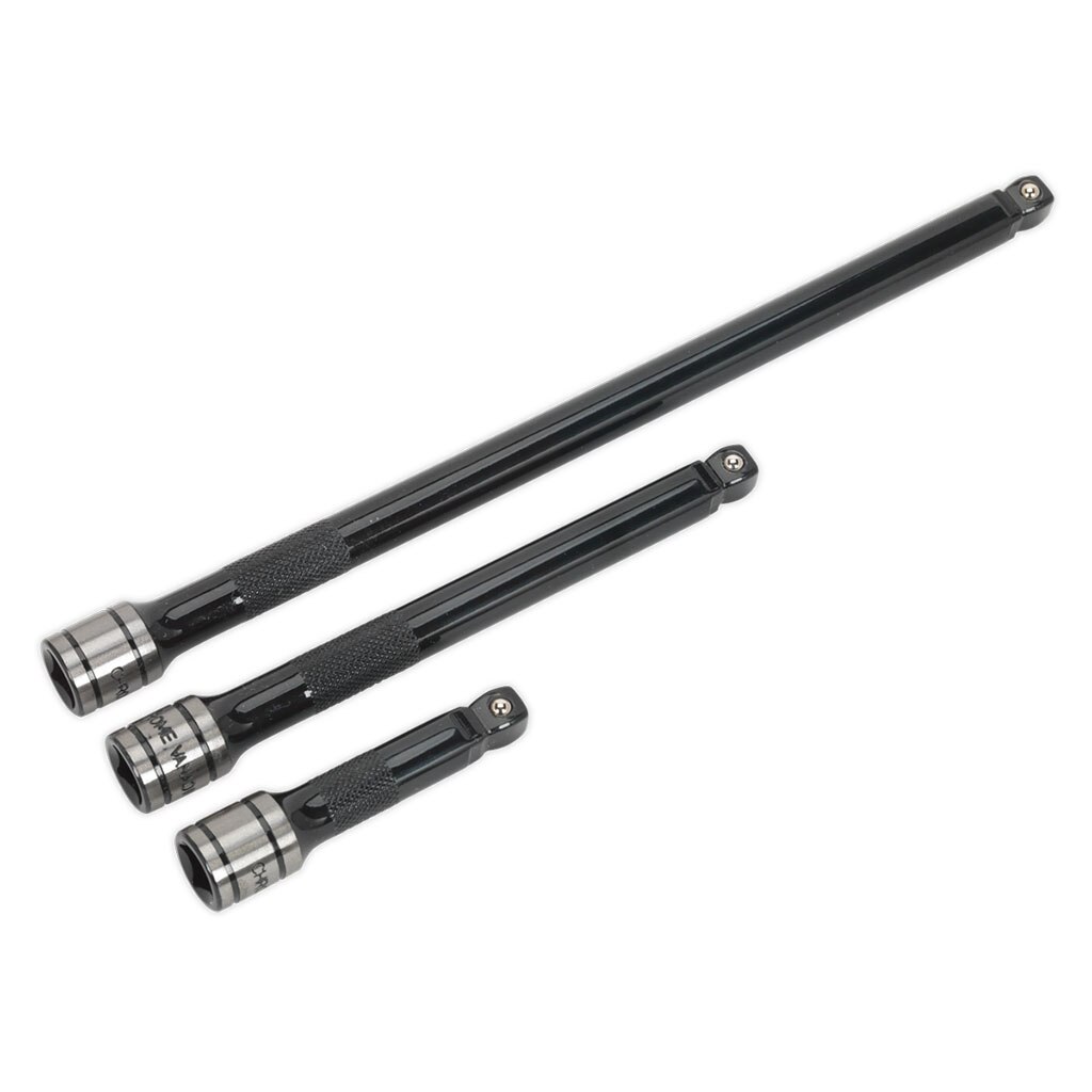 Set prelungitoare, actionare 3/8”, 3 piese, Black Series, Sealey