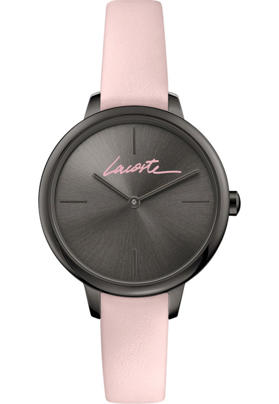 Ceas analogic de dama, Lacoste 2001125, 34 mm, 3 ATM, Roz/Negru