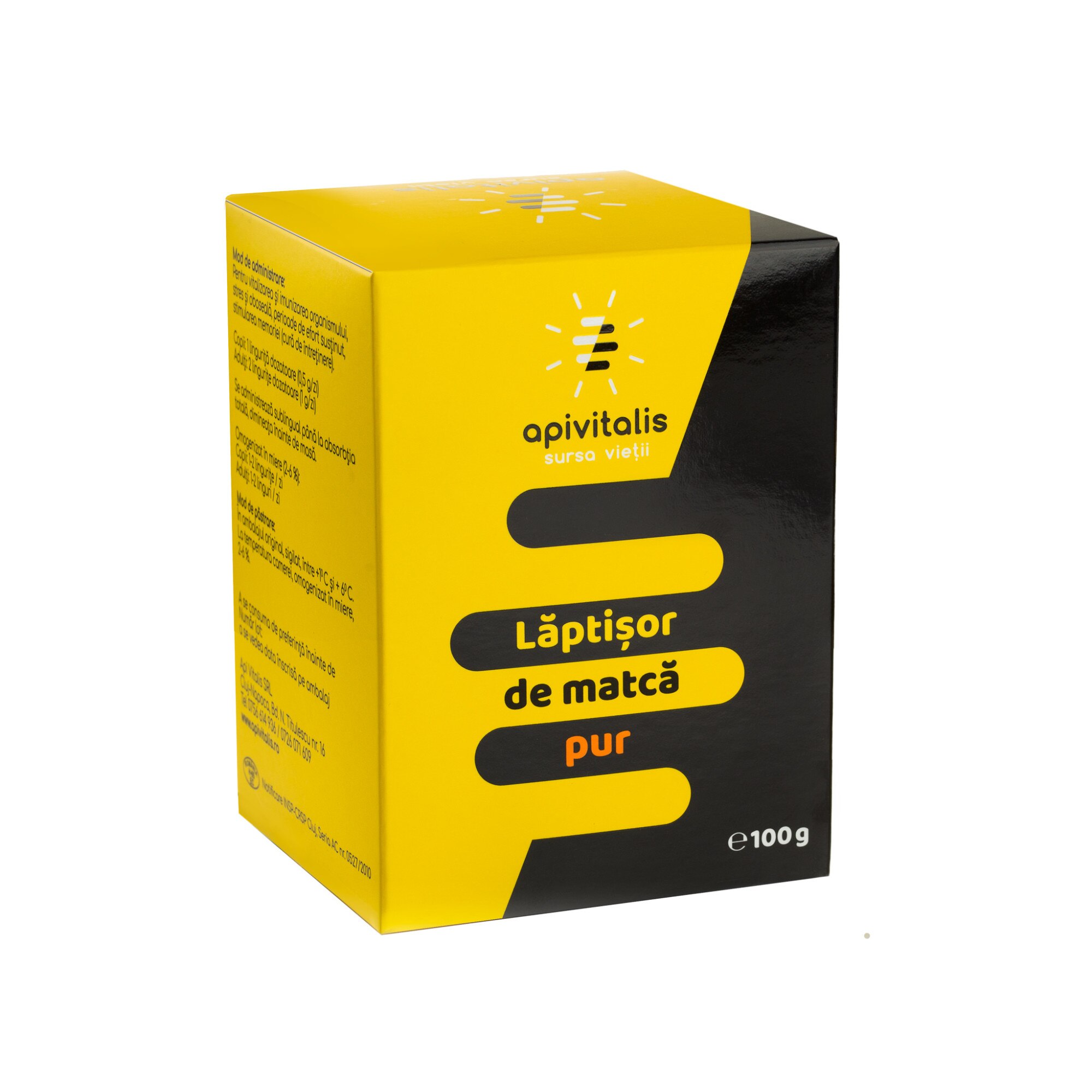 Laptisor de matca Crud, 100 g, Api Vitalis