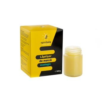 Laptisor de matca pur ecologic, 100 g, Api Vitalis Laptisor de matca pur ecologic, 100 g, Api Vitalis
