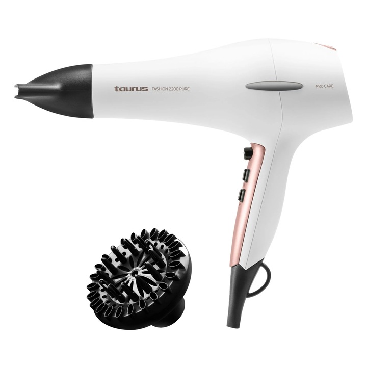 Hajszárító diffúzorral, 2200W Fashion 2000 Pure TAURUS
