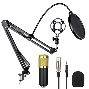 Microfon cu condensator BM800, USB, Wireless, 20hz-20khz, Negru Microfon cu condensator BM800, USB, Wireless, 20hz-20khz, Negru