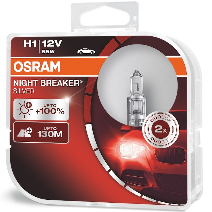 Osram Night Breaker Silver H1 +100% 2db/csomag