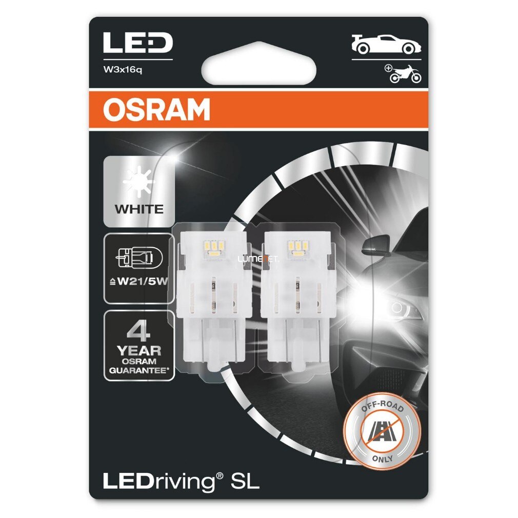 Osram LEDriving SL 7515DWP-02B W3x16q 6000K W21/5W (7515) 2db/bliszter ...
