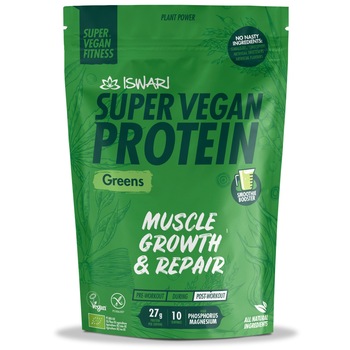 Proteina Super Vegan bio(dupa efort) verde Iswari, 350 g Proteina Super Vegan bio(dupa efort) verde Iswari, 350 g