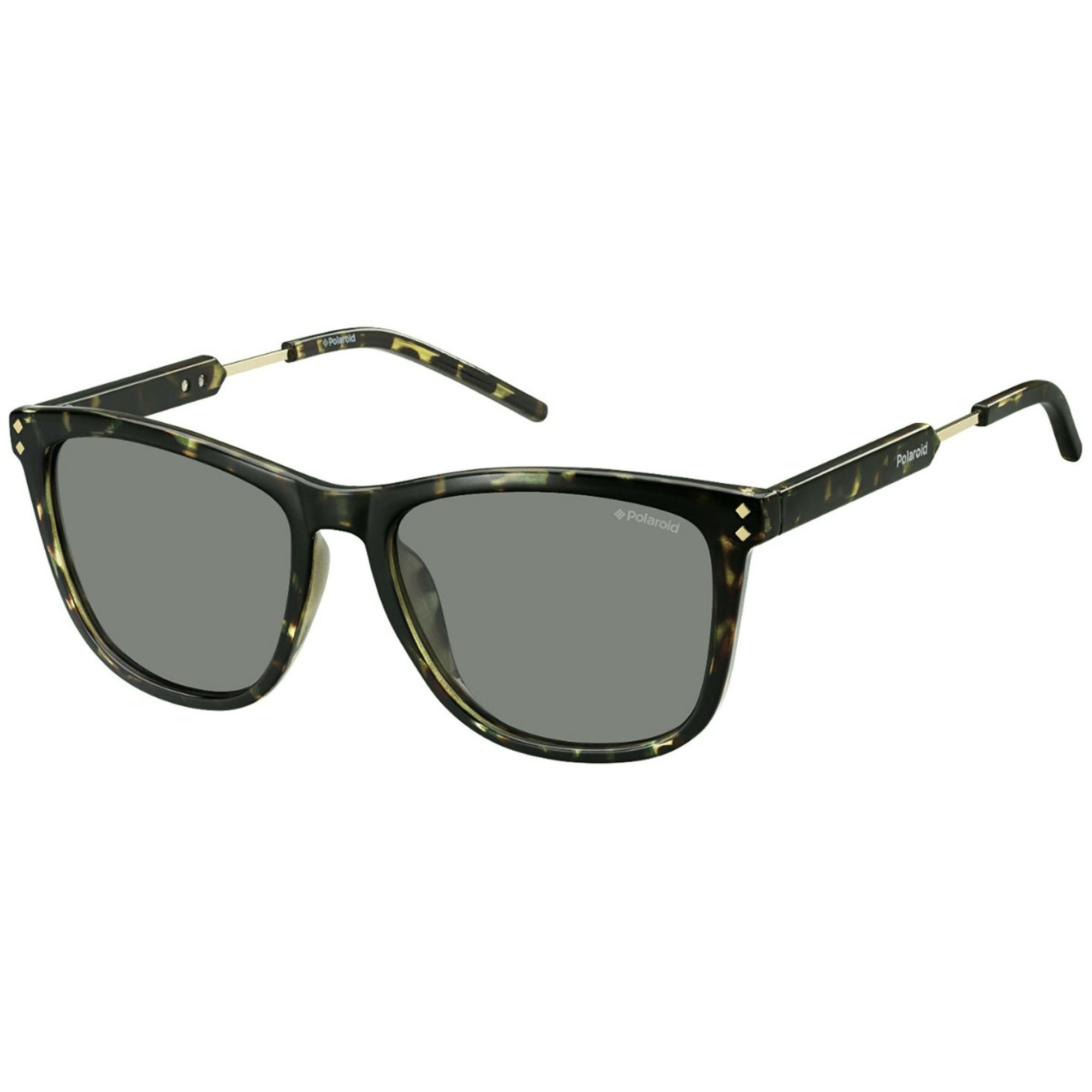 Ochelari de soare barbati Polaroid Rectangular Havana/Green/Grey Polarized PLD2033/S TRK/AH