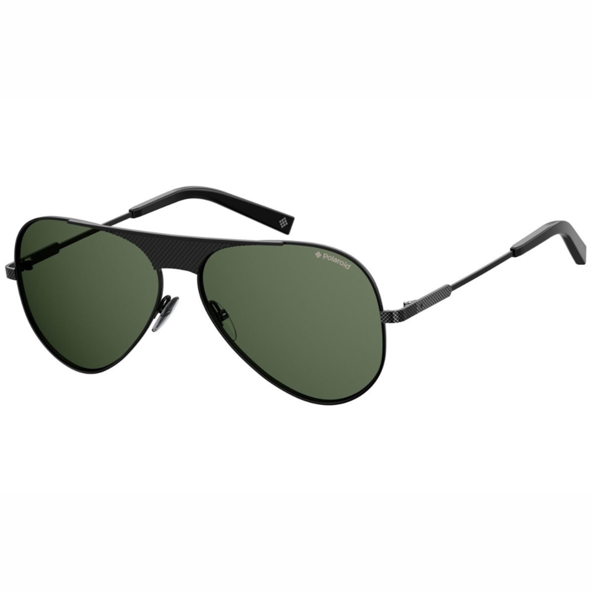 Ochelari de soare barbati Polaroid Aviator Black/Green Polarized PLD2067/S/X 807/UC