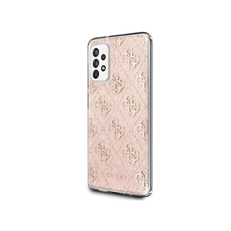 Husa Premium Guess Glitter Compatibila Cu Samsung Galaxy A52 4g / A52 5g, Roz