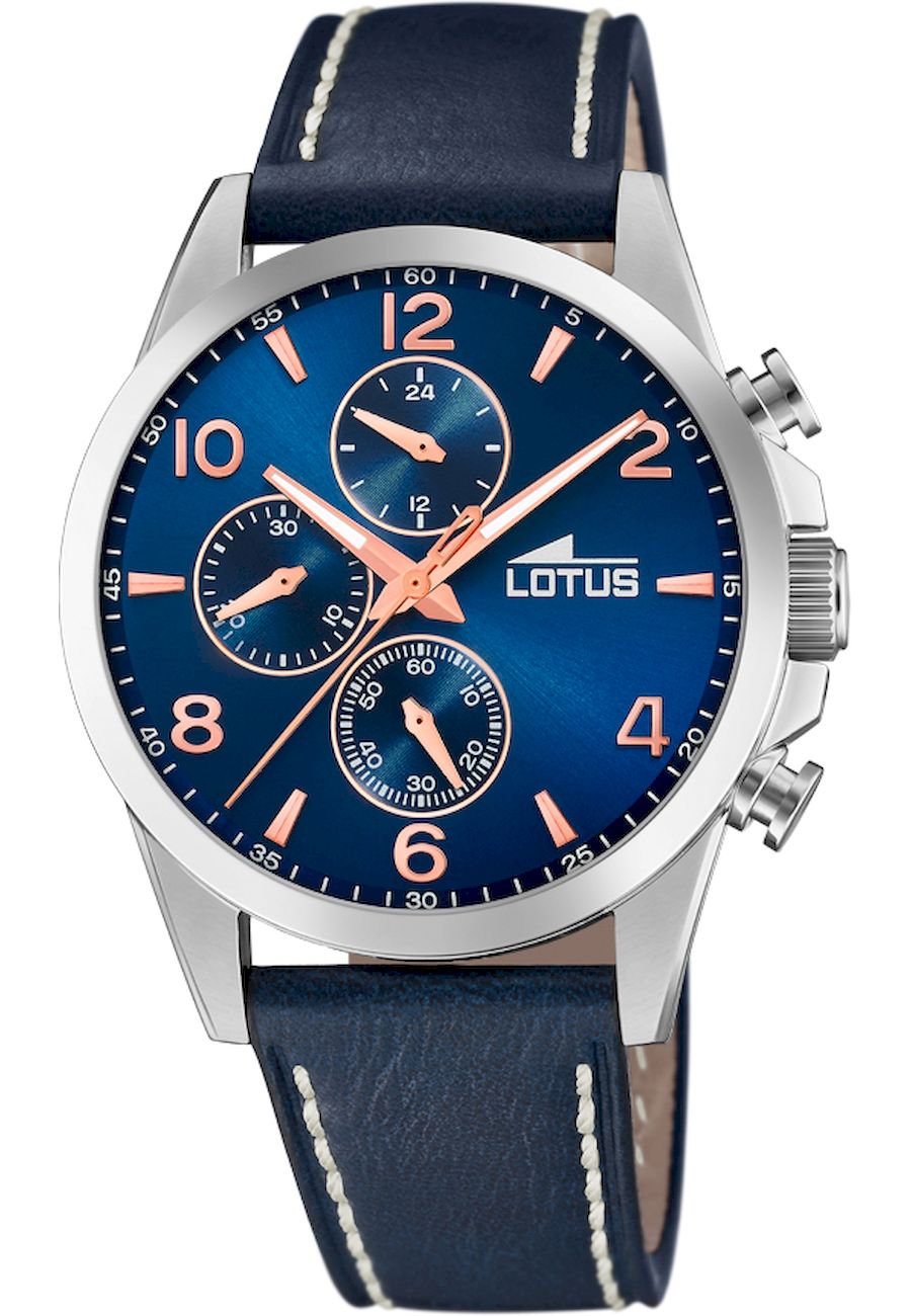 Ceas analogic unisex, Lotus, 18630/2, Bleumarin/Argintiu