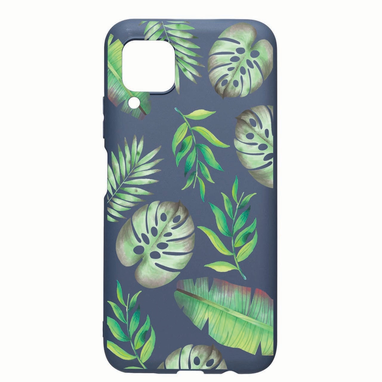 Husa Silicon Compatibila Cu Samsung Galaxy A12, Tropical, rezistenta la uzura, anti-alunecare, AlaskanBlue, AB150