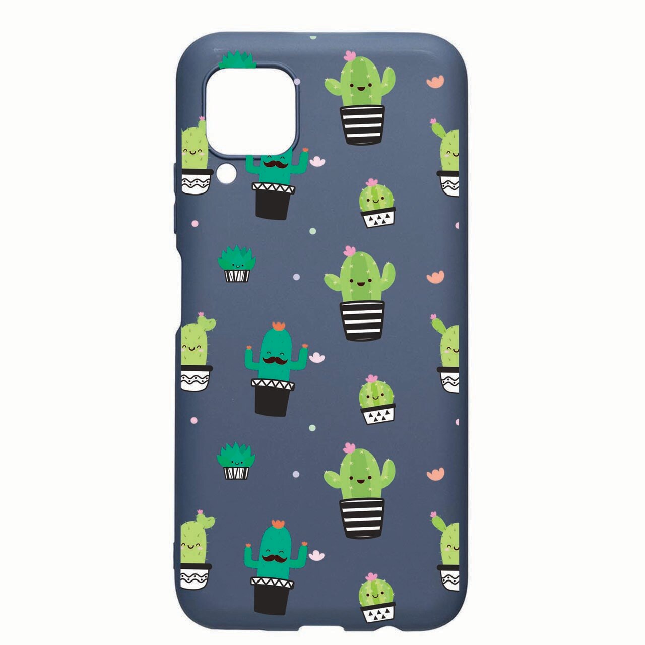 Husa Silicon Compatibila Cu Samsung Galaxy A12, Cactus, rezistenta la uzura, anti-alunecare, AlaskanBlue, AB165