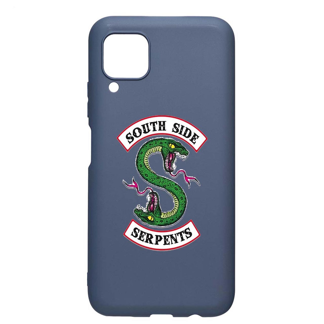 Husa Silicon Riverdale - South Side Serpents, Movie, compatibila cu Samsung Galaxy A12, rezistenta la uzura, anti-alunecare, AlaskanBlue, AB605