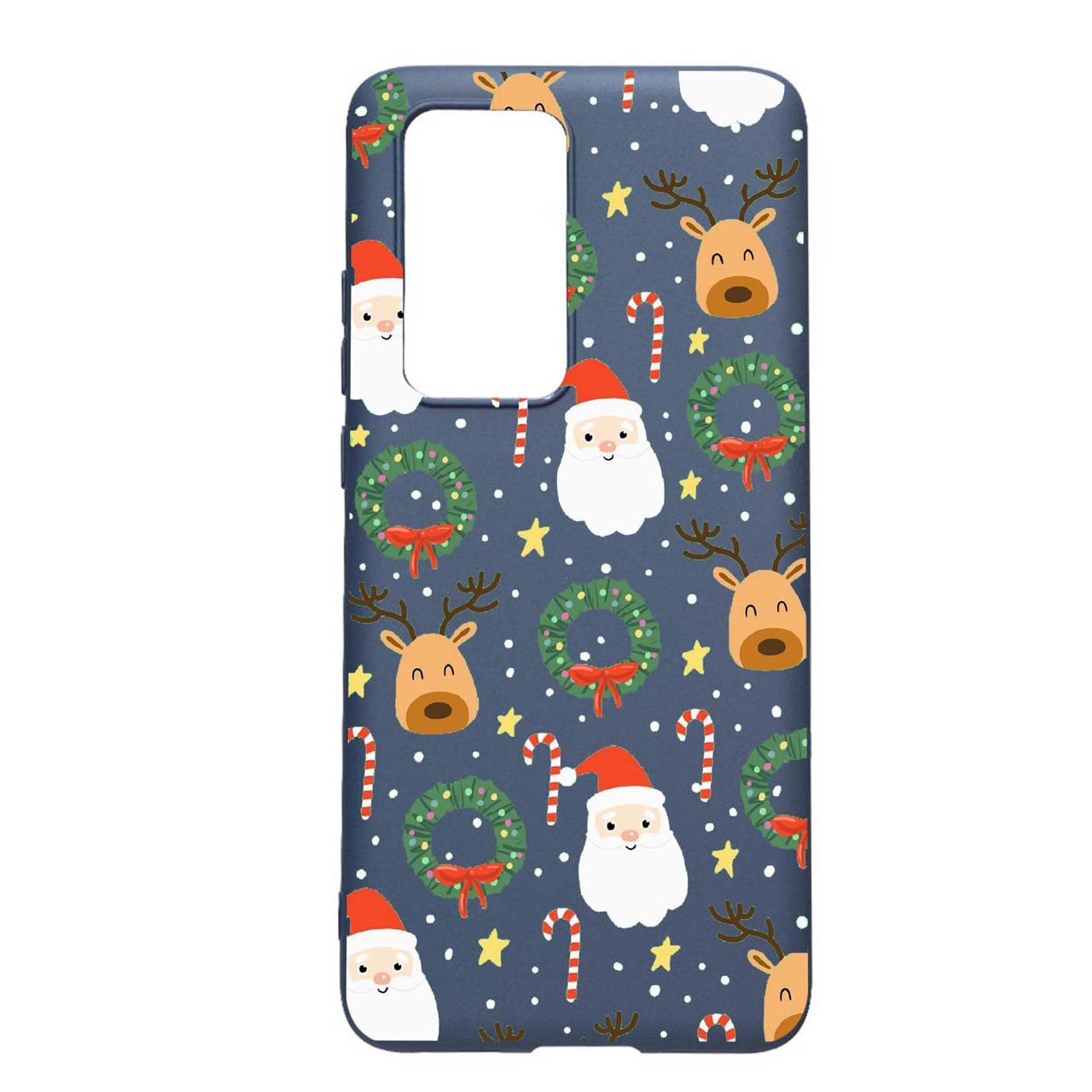 Husa Silicon Xmas, compatibila cu Samsung Galaxy S20 FE, rezistenta la uzura, anti-alunecare, AlaskanBlue, AB350