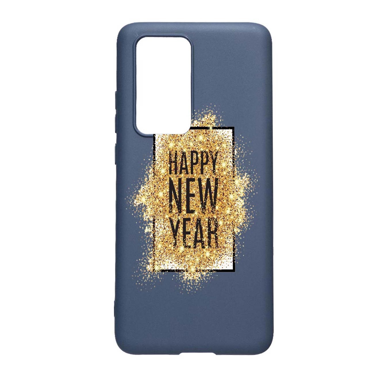 Husa Silicon Happy New Year, compatibila cu Samsung Galaxy A52 4G / Galaxy A52 5G, rezistenta la uzura, anti-alunecare, AlaskanBlue, AB355