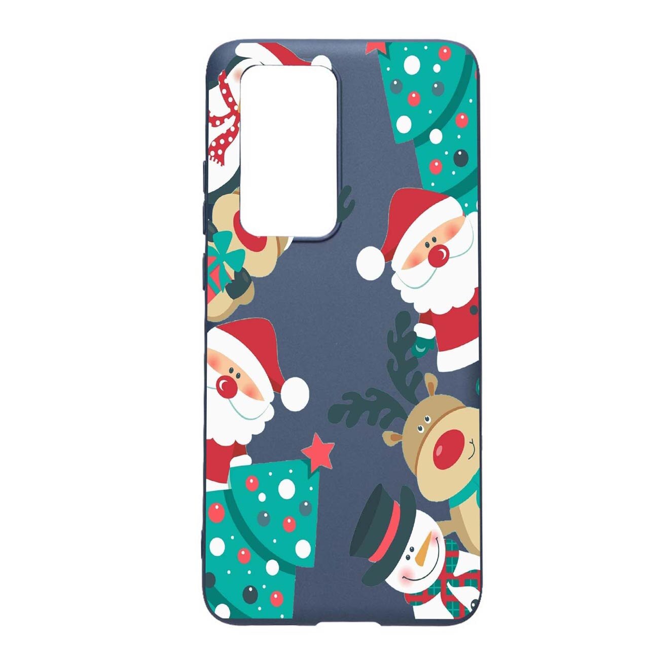 Husa Silicon Xmas, compatibila cu Samsung Galaxy A32 4G, rezistenta la uzura, anti-alunecare, AlaskanBlue, AB338