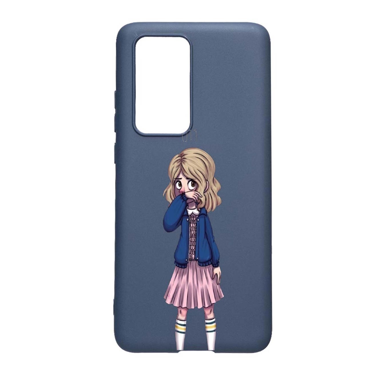 Husa Silicon Stranger Things, compatibila cu Samsung Galaxy A52 4G / Galaxy A52 5G, rezistenta la uzura, anti-alunecare, AlaskanBlue, AB371