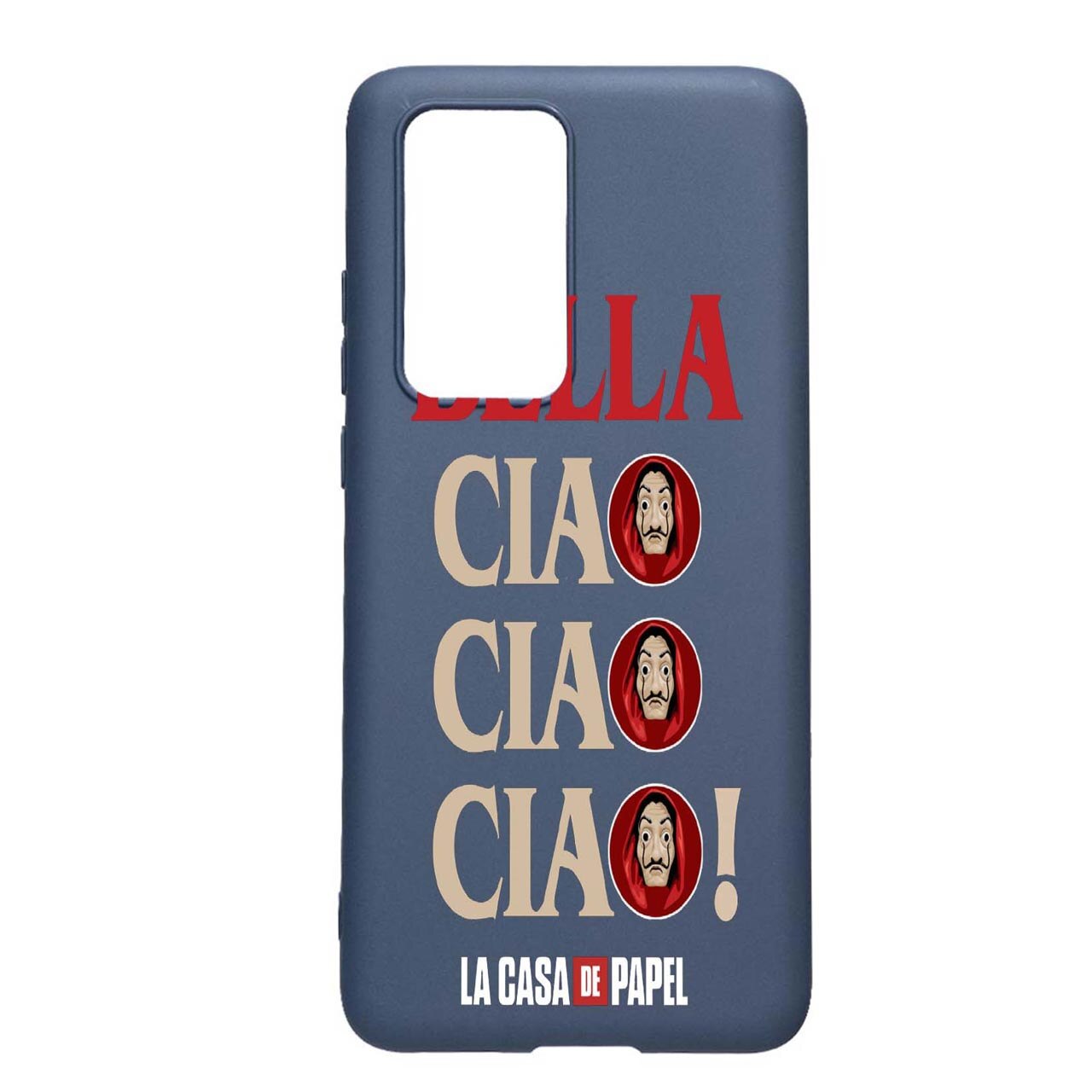Husa Silicon La Casa de Papel, compatibila cu Samsung Galaxy A32 4G, rezistenta la uzura, anti-alunecare, AlaskanBlue, AB391