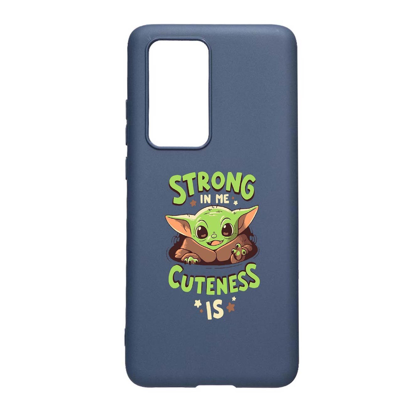 Husa Silicon Star Wars baby yoda, compatibila cu Huawei P Smart (2021), rezistenta la uzura, anti-alunecare, AlaskanBlue, AB400