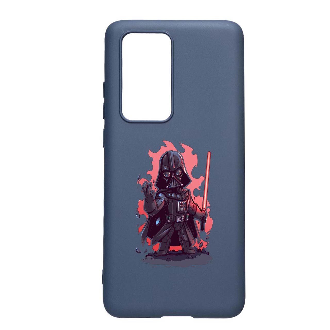 Husa Silicon Star Wars Dark Vader, compatibila cu Huawei P Smart (2021), rezistenta la uzura, anti-alunecare, AlaskanBlue, AB402