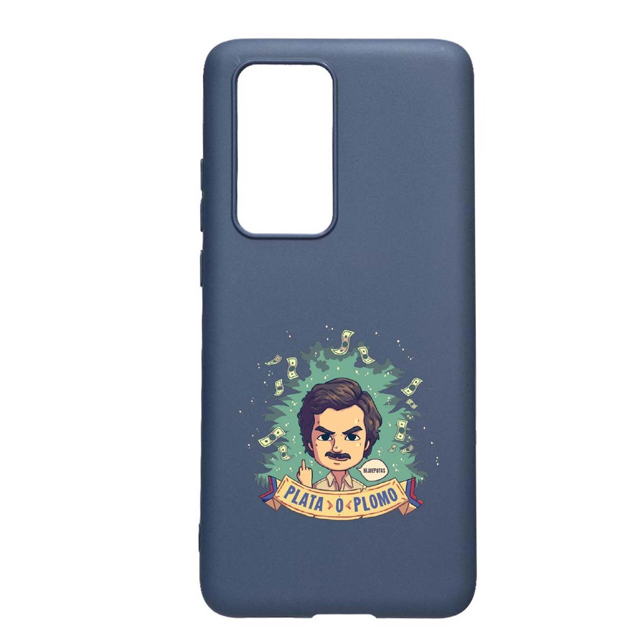 Husa Silicon Narcos Pablo Escobar, Movie Compatibila Cu Samsung Galaxy A52 4G / Galaxy A52 5G, rezistenta la uzura, anti-alunecare, AlaskanBlue, AB447
