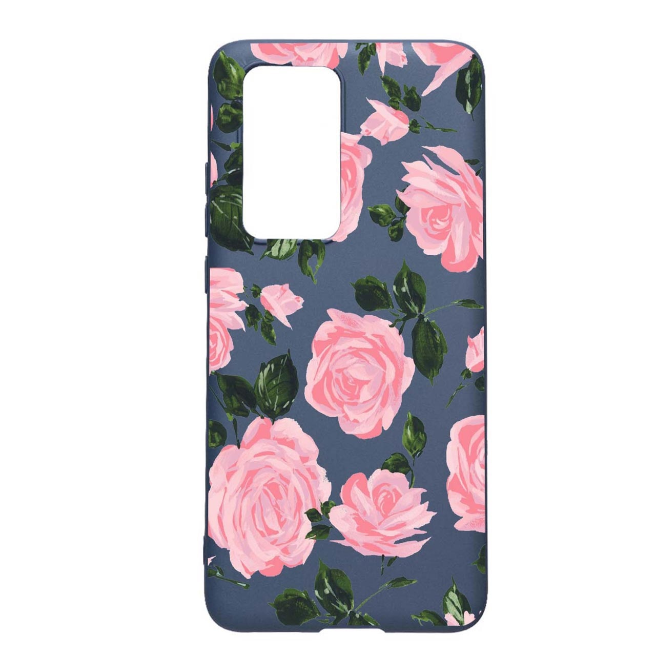 Husa Silicon Rose, Pastel colors, compatibila cu Huawei P Smart (2021), rezistenta la uzura, anti-alunecare, AlaskanBlue, AB514