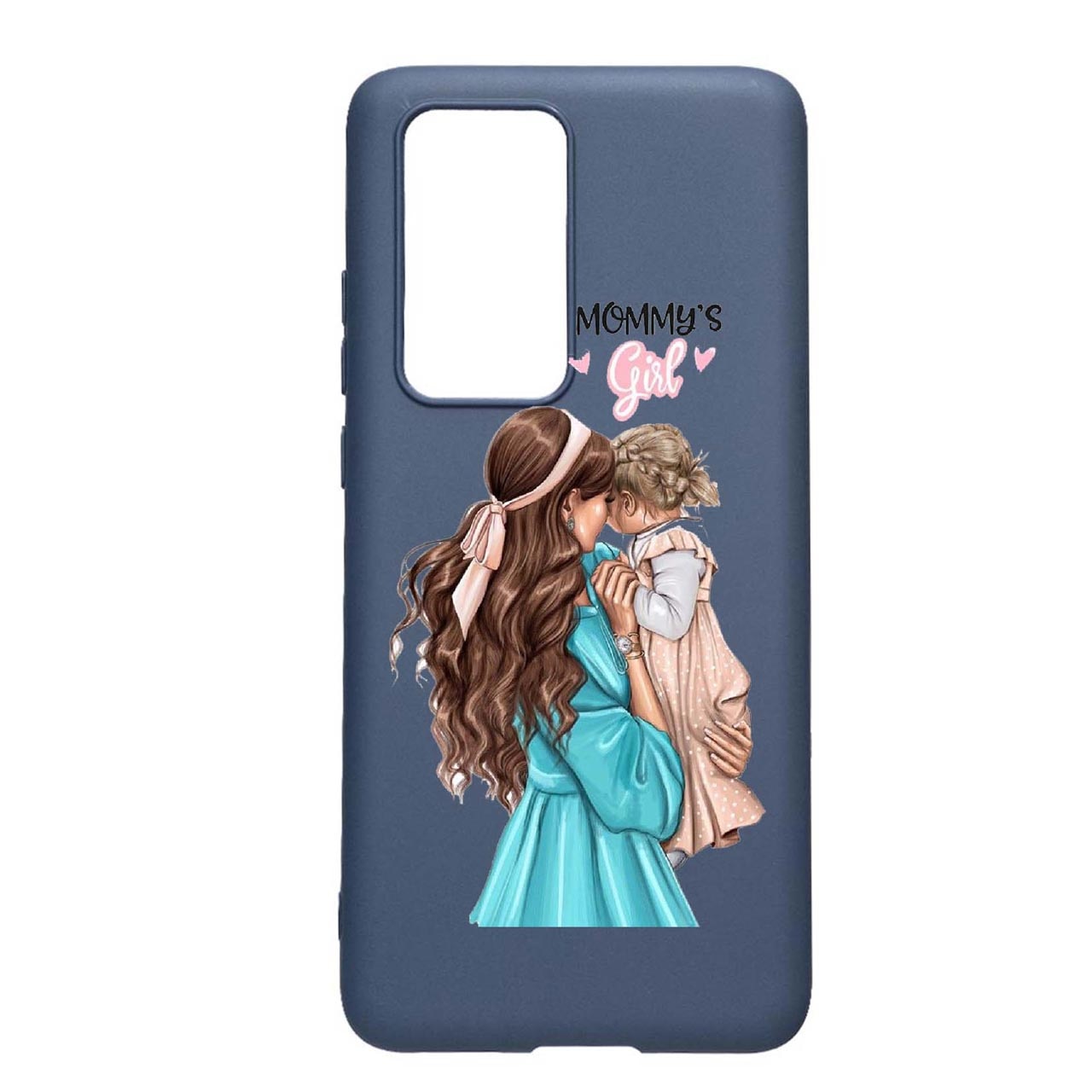Husa Silicon Mommy's Girl, compatibila cu Samsung Galaxy A52 4G / Galaxy A52 5G, rezistenta la uzura, anti-alunecare, AlaskanBlue, AB555