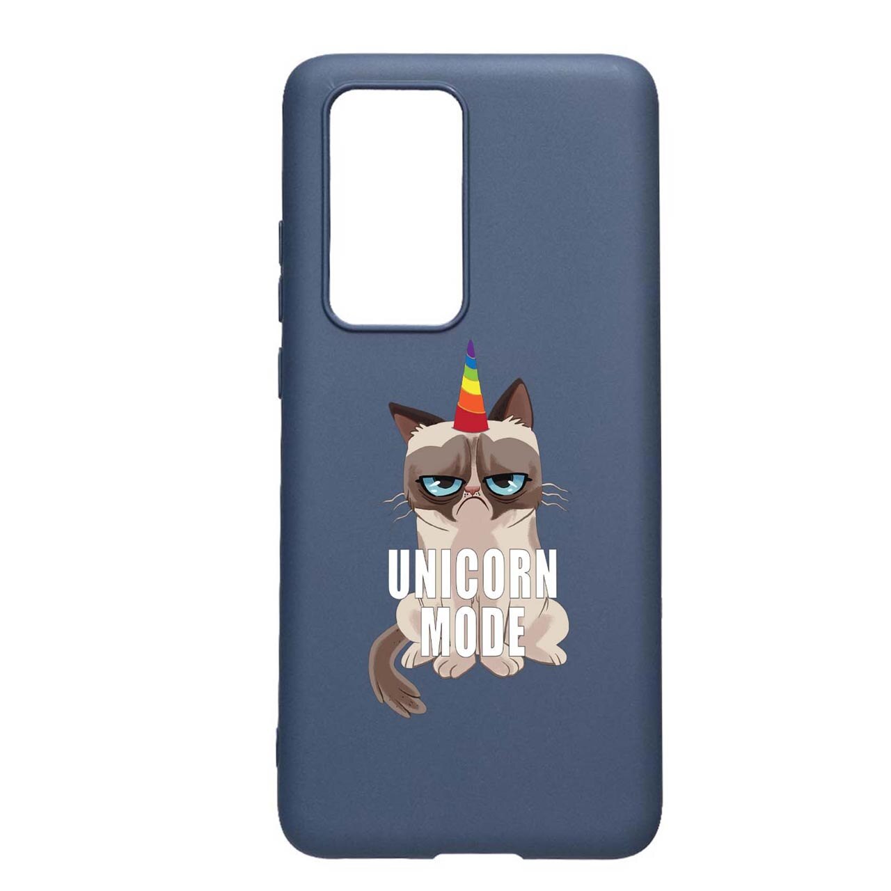 Husa Silicon Meme - Gumpy Unicorn Mode, compatibila cu Samsung Galaxy S20 FE, rezistenta la uzura, anti-alunecare, AlaskanBlue, AB654