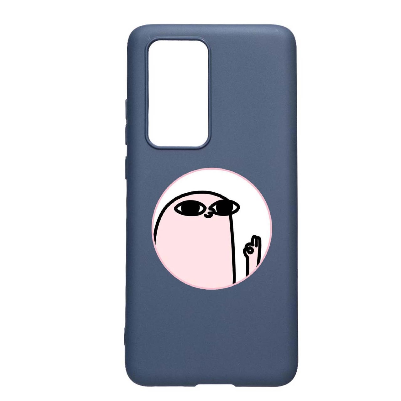 Husa Silicon Meme, compatibila cu Samsung Galaxy M02s, rezistenta la uzura, anti-alunecare, AlaskanBlue, AB658