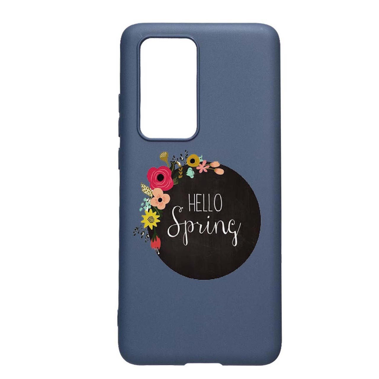 Husa Silicon Hello Spring, compatibila cu Samsung Galaxy M02s, rezistenta la uzura, anti-alunecare, AlaskanBlue, AB684