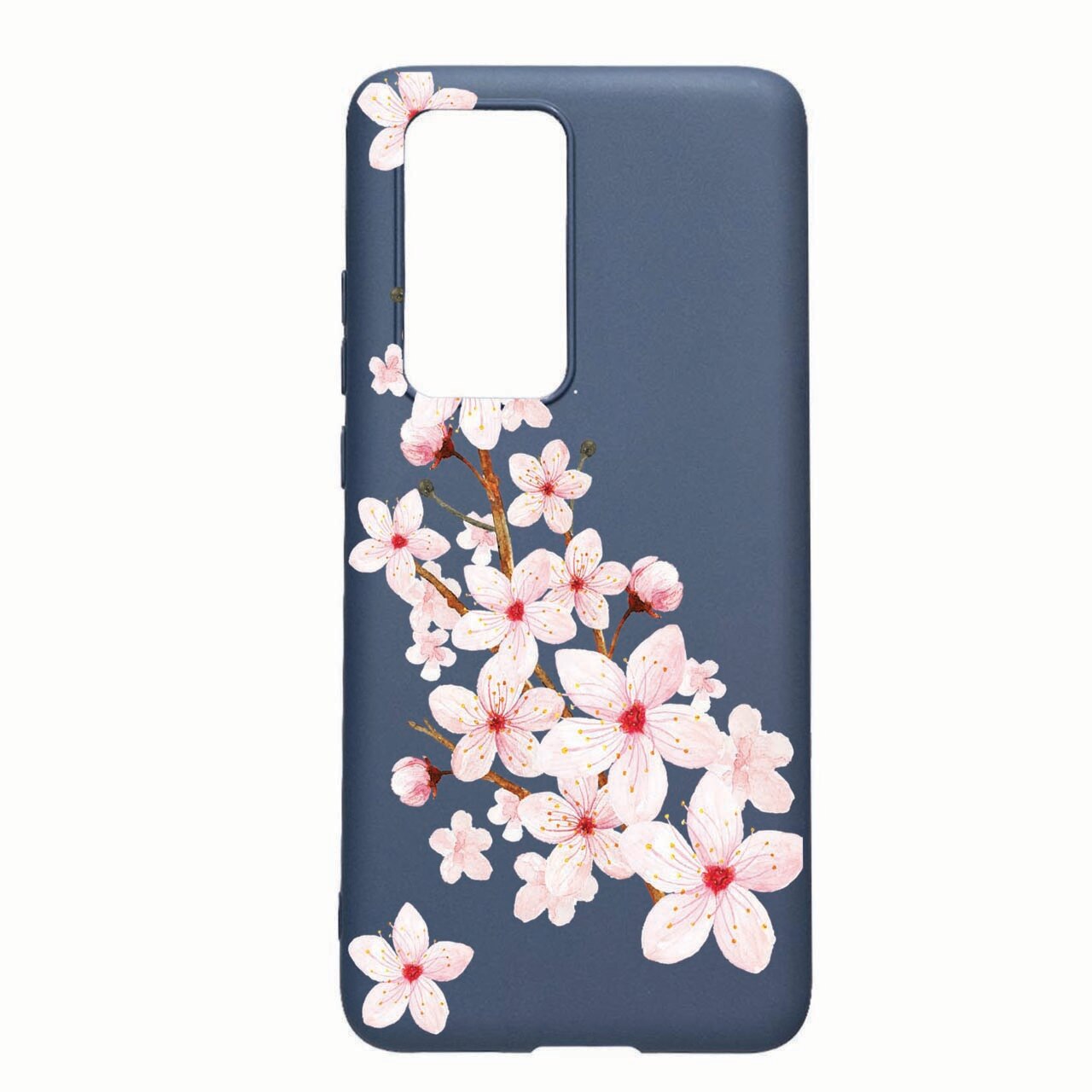 Husa Silicon Compatibila cu Samsung Galaxy A32 4G, Spring Flower, rezistenta la uzura, anti-alunecare, AlaskanBlue, AB62