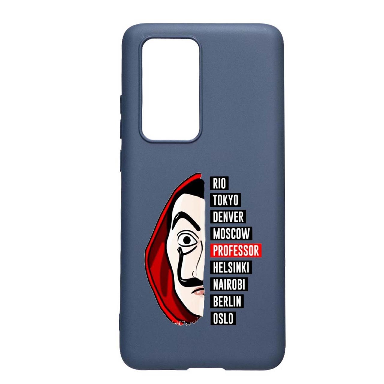 Husa Silicon La Casa de Papel, compatibila cu Samsung Galaxy S21, rezistenta la uzura, anti-alunecare, AlaskanBlue, AB302