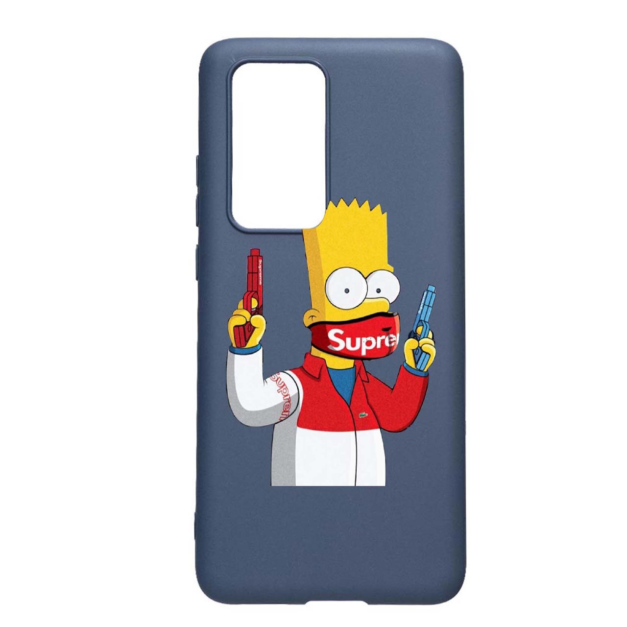 Husa Silicon Supreme, The Simpsons, compatibila cu Huawei P Smart (2021), rezistenta la uzura, anti-alunecare, AlaskanBlue, AB270