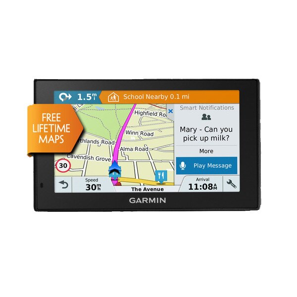 GPS Garmin DriveSmart 50 LM - 5" - Cartes Europe 24 Pays à Vie - Trafic Et Alertes En Temps Réel
