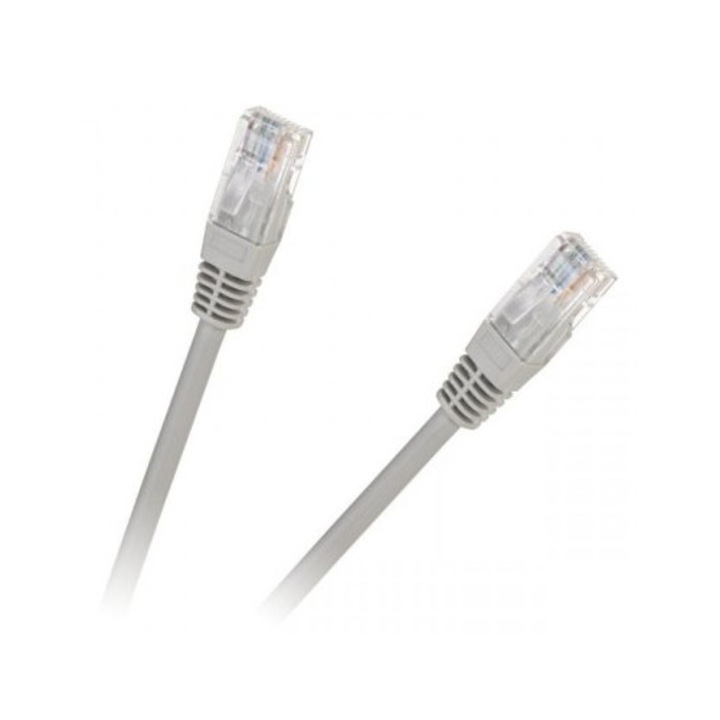 Cablu retea (patch cord) U/UTP CAT6 2XRJ45 20m, neecranat, gri