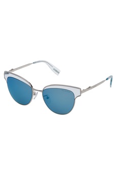 Trussardi, Ochelari de soare cat-eye, Argintiu, 52-18-135 Standard Trussardi, Ochelari de soare cat-eye, Argintiu, 52-18-135 Standard