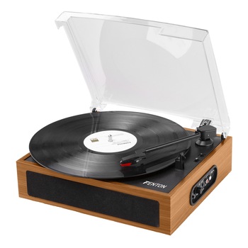 Set Pick-up cu Bluetooth si cutie pentru viniluri, Fenton RP170L Set Pick-up cu Bluetooth si cutie pentru viniluri, Fenton RP170L
